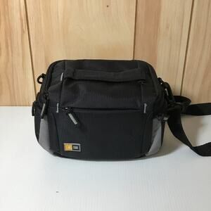 Case Logic Black Vintage Nylon Camera Top Handle & Shoulder Strap Carry Bag